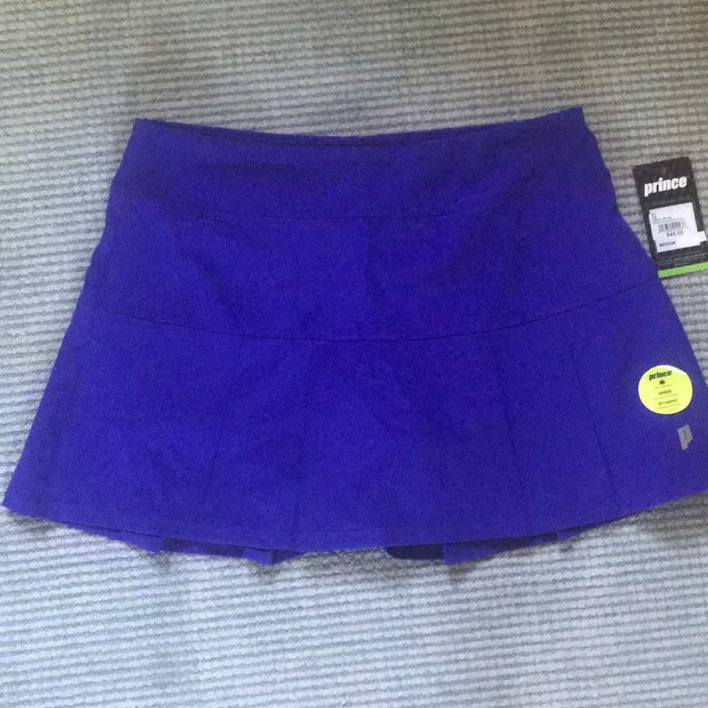 NWT, Prince Tennis Running Skirt, medium, blue